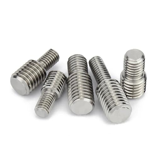 Image of 304 Stainless Steel Thread Adapter Male to Male M3 M4 M5 M6 M8 M10 M12 M14 M16 to M20 Double Head Transfer Screw Bolt (M3x6-M5x6,4)