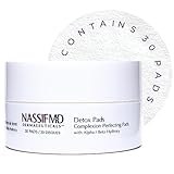NassifMD Detox Pads Facial Radiance Pads, Facial Cleansing Pads, Exfoliating Face Pads, Salicylic Acid Pads, Glycolic Acid Pads, BHA AHA Pads, Resurfacing Pads for Face (30 Count)
