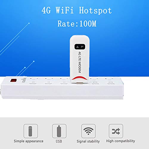 Andoer Roteador Modem USB WiFi QR91F 4G LTE desbloqueado 100M Mini USB WiFi Dongle portátil FDD-LTE/
