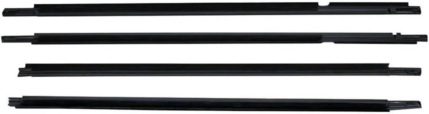 Car Door Edge Protector 4PCS Car Outer Door Windows Rubber Weatherstrip Sealing Strip For Toyota For Corolla For Altis 4 For Sedan ZZE121 ZZE122 2003-2008 Car Door Seal(Black)