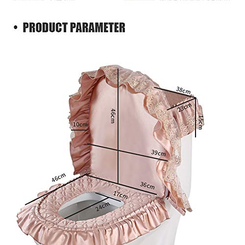 H·Aimee WC- Sitzbezüge WC-Sitzwärmer Toilettensitzabdeckung Waschbar WC-Sitzwärmer WC-Sitz-Pads Wärmer Weich Dicker Tuch dehnbar waschbar 3 Stück – Bild 8