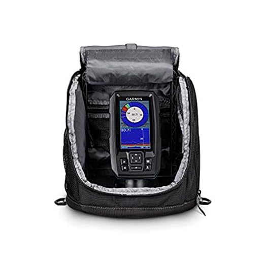 Garmin STRIKER Plus 4 Ice Fishing Bundle, Includes Portable STRIKER Plus 4 Fishfinder and Dual Beam-IF Transducer