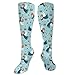 Produktbild Unisex Highly Elastic Comfortable Knee High Length Tube Socks,Cute Winged Girl With Trumpet In Sky With Candles Mother Nature Fairy,Compression Socks Boost Stamina,Pale And Night Blue Orange