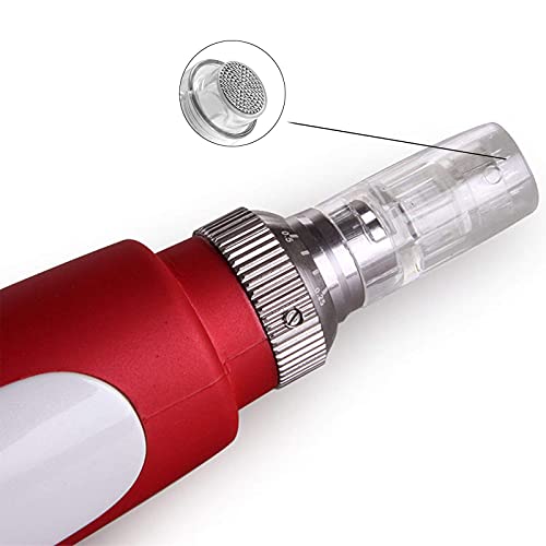 MEIYILI 10Pcs Nano Cartridges Fit for Dr.Pen M5/M7/N2 Permanent Makeup Pen Tattoo Pen,MTS Skin CARE Therapy Exfoliators at Home (Round Nano)