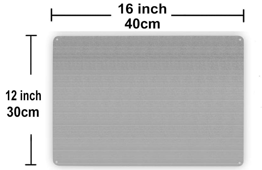 ゲートが閉まっていてラッチされていることを確認してください。12インチx16インチ UV保護、色あせ防止、屋内屋外用アルミニウムサイ