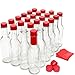 Hot Sauce Bottles with Red Caps & Shrink Bands, 5 Oz - Case of 24