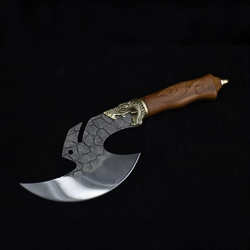 Meat Cleaver, Chef Knife Kitchen Knife Stainless Steel Household Meat Cutting Boning Knifees Strange Outdoor Survival Knife (Color : Chef knife)