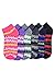 Moda West 20 Pairs - Women's Socks - Ankle Cut, Low Cut, No Show, Footie, Casual Girls in Colorful Patterns (Size 9-11)