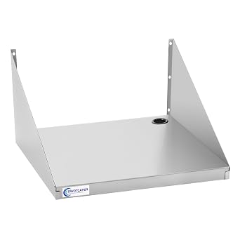 Stainless Steel Microwave Shelf, 18"x24" 200 lb Heavy Duty Metal
