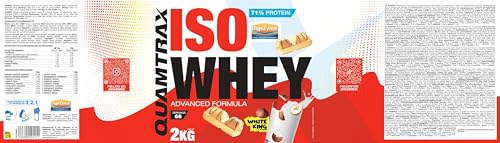 Quamtrax Nutrition - Iso Whey (Proteína de Suero de Leche Aislada) - 2 kg - Sabor White King - Alto contenido proteico, rápida absorción y bajo en grasas - imagen 2