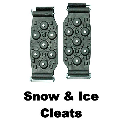 AA Emergency Winter Car Kit AA5281 - Folding Snow Shovel, 9-LED Torch, Foil Blanket, Hi-Vis Vest, Rain Poncho, Booster Cables, Pair Snow Grips - Image 6