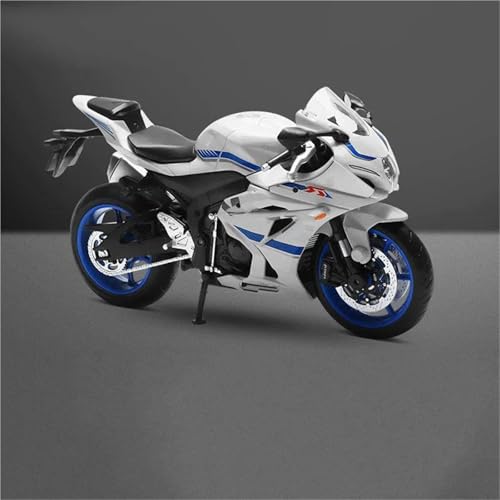 MAKUTU Scale Motorcycle Model 1/12 for Suzuki Gsx R1000 GSXR1000 Static Die Casting Model Alloy Collection Motorcycle(White)