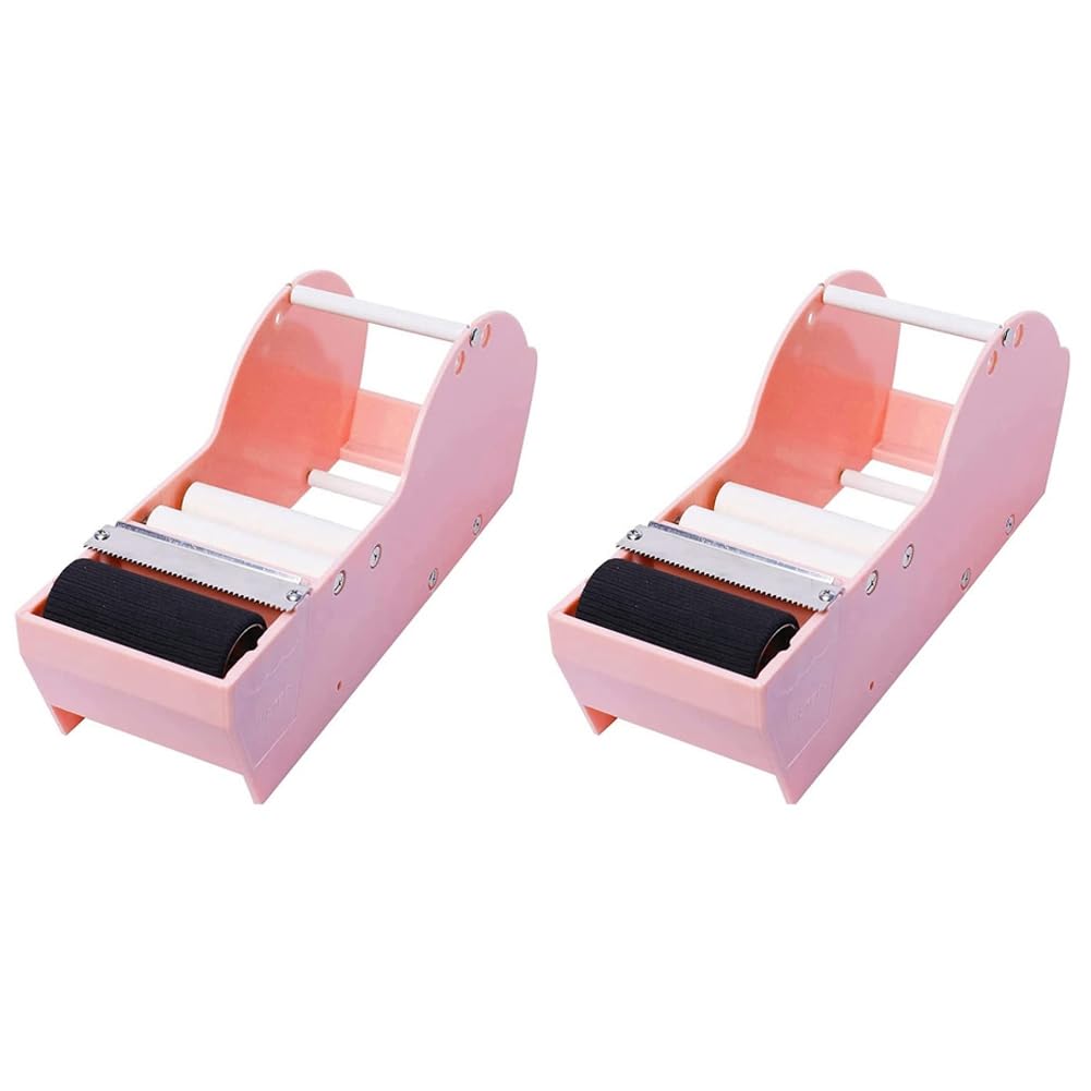 Jnchdghwa 2X Desktop Pink Tape Dispenser,Water Activated Tape Dispenser, Tape Dispenser Sealing Supplies for Carton