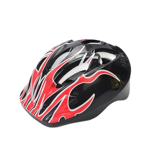 Zxpjkyu Kids Bicycle Helmet, Teens Skateboard Helmet Children Cycling Helmet Roller Skating Helmet for Outdoor Sports, Skateboarding, Red