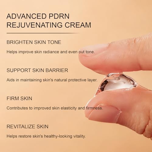 XUHUIT Advanced PDRN Rejuvenating Cream, 99% Pure Salmon DNA,Collagen Gel with Hyaluronic Acid and Niacinamide,Nighttime Skin Repair,Inspired Skincare (1)