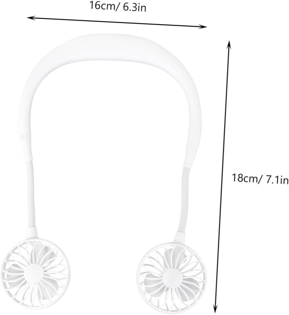 Zerodeko Pcs Handheld Fan Neckband Mini Fan Personal Cooling Portable Wearable Rechargeable Speed for Travel Outdoor Office Random