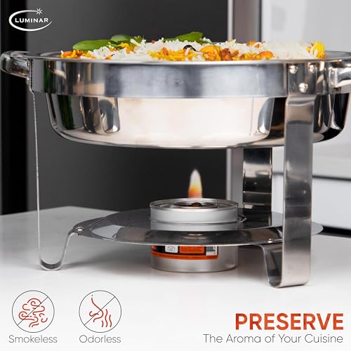 Chafing Fuel Liquid Wick Cooking Cans - Buffet Food Warmer Dish Burners - Easy Open - 6 Hour - 6 Pack