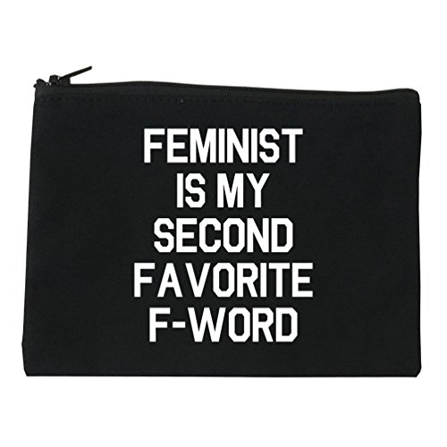 Fashionisgreat Feminist F Word Funny Cosmetic Makeup Bag Black Medium