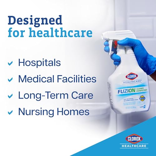 Clorox Healthcare Fuzion Cleaner Disinfectant Spray, No Strong Chemical Odors, Tough on Germs, Disinfecting Bleach Spray, 32 fl. oz., Pack of 9 by Clorox - Image 3