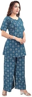Mom&Bae Women’s Pure Cotton Printed Lounge Wear Comfy Night Suit Co-ord Set