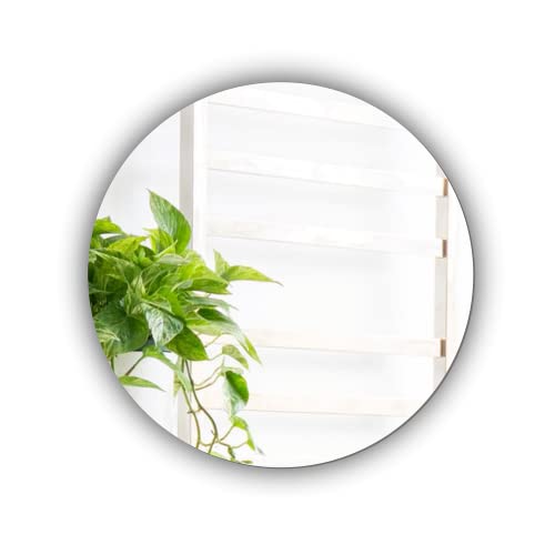 Round Wall Mounted Acrylic Mirror: Frameless, Easy to Stick, Strong, Lightweight - Cosy Home Interiors Round Wall Mounted Acrylic Mirror: Frameless, Easy to Stick, Strong, Lightweight - Image 3