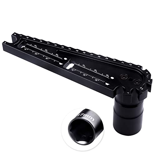Crazyhobby Rc 17Mm Hub Wrench Rc Ride Height Gauge 16-32Mm Chassis Height Adjustment Ruler Turnbuckle Wrench Multitool Multi- Tool For Rc Car #TOP17