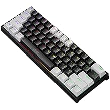 60% Mechanical Keyboard 61 Keys Mini Gaming Keyboard Wired Keyboards with Blue Switches for Computer Portable Light up Keyboards Desk Gaming Accessories Cool Stuff Gifts for Teenage Boys Men Women