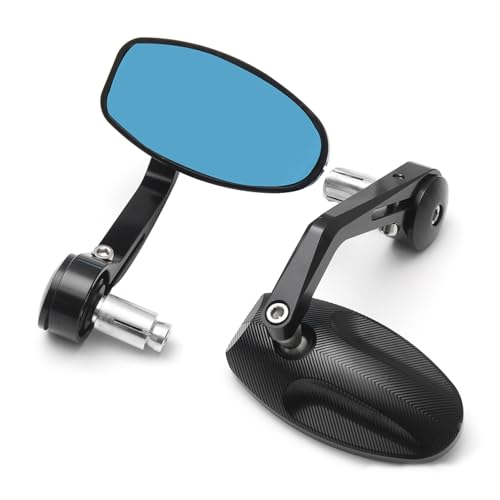 Espejos retrovisores de motocicleta CNC extremo barra color negro para Speed Triple
