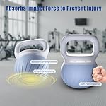 Soft Kettlebell - Shook Resistance Base Anti-Slip, Wide-Grip Handle 5/10/15 LBS Weights Strength and Safety for Women and Men Workout- Color Coded - Image 3