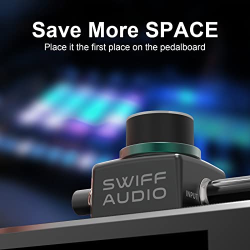 Swiff Guitar Tuner Pedal, Tiny Pedal Tuner Compact Chromatic Foot Pedal Fits On Any Pedalboard For Acoustic Electric Bass Guitar Mandolin And Other Instruments #TOP2