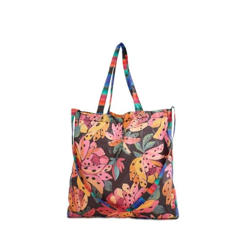 Bolsa Farm Me Leva Flor de Banana Preto