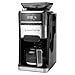 Homtone Thermoblock Kaffeemaschine mit abnehmbarem Mahlwerk, 24h Timer Filterkaffeemaschine mit 12 Tassen Glaskanne, Metall Permanentfilter, 1400 W, für Bohnen & Pulver