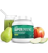 Nello Supergreens - Premium Superfood Greens Drink Mix with Chlorella, Moringa, Spinach, & Brocco...