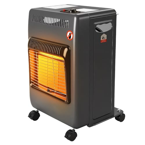 Foldable Propane Patio Heater, Outdoor 18000BTU Gas Radiant Heater, Propane Heaters for Indoor, Outside