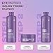 Lee Stafford Purple Toning Shampoo | Bleach Blonde Collection - Best Toner Cleanser, Neutralizes Brassy & Yellow, Great for Color Treated, Silver, & Grey, Hydrating for Dry, Damaged Hair, 16.9 Fl Oz