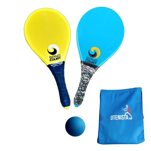 KIT 2 RAQUETE DE FRESCOBOL POLÍMERO MAIS GYENSECK E 02 BOLAS