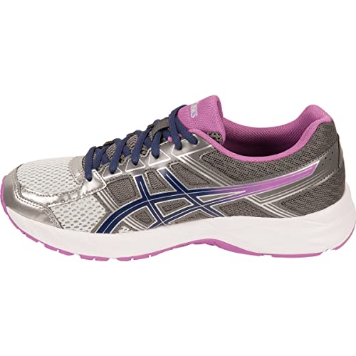 ASICS Women's Gel-contend 4 Running Shoe, Silver/Campanula/Carbon, 5 D US