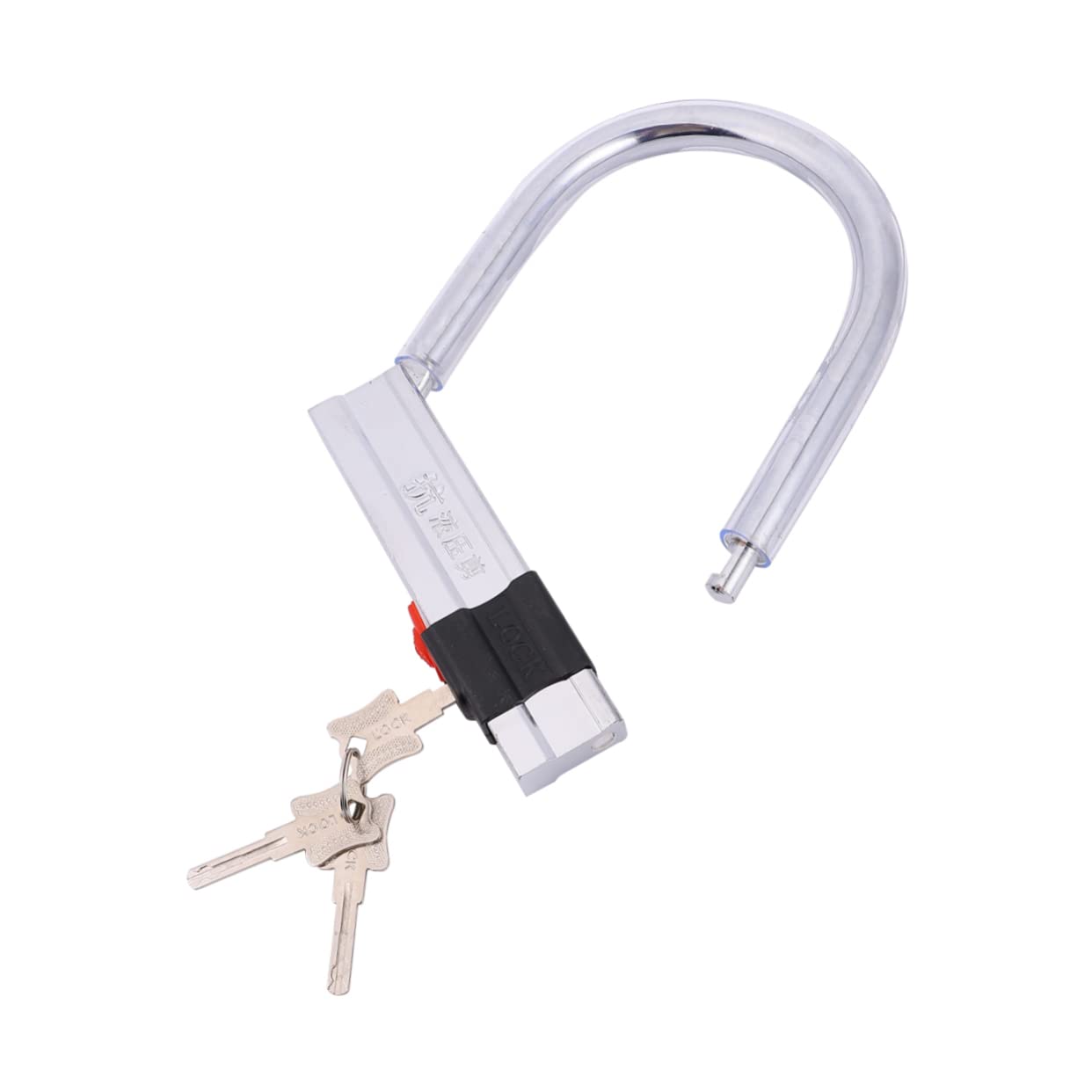 YARNOW 1pezzi Lucchetto Catena Antifurto Robusto Per Biciclette Moto Scooter Lucchetto u Grilletto Per Sicurezza All Aperto Accessori Mountain Bike