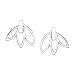 Lotus Flower Earrings - 925 Sterling Silver