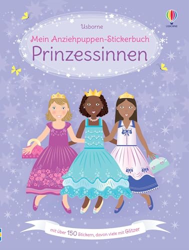 Meine glitzernden Anziehpuppen-Stickerbücher mini: Im Ballett, Feen, Freundinnen und Prinzessinnen: vier handliche Stickerhefte im praktischen Koffer ... viele mit Glitzer – für Kinder ab 5 Jahren