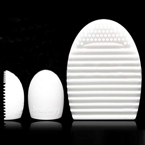 Brosse à laver les pinceaux : gant en silicone blanc contre les résidus