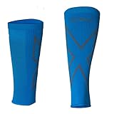 2XU Unisex X Compression Calf Sleeves Vibrant Blue/Grey XS