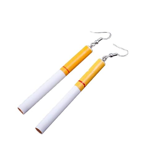 Women Earring Simulate Cigarette-shaped Earrings Funny Pendant Party Club Ear Stud Chic Cost-effective