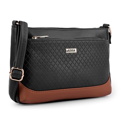 Image of ADISA Women Girls Color Block Cross Body Sling Bag (SL5168)