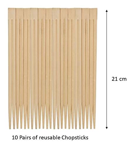 Chef Aid Bamboo Chopsticks, Brown - Image 4