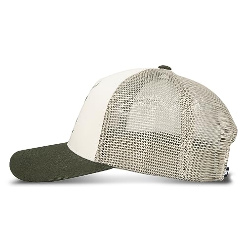 Image of Lucky Brand Trucker Hat | Snapback | Adjustable | Mesh Back | Retro | Baseball Cap | Golf | Fishing | American Heritage