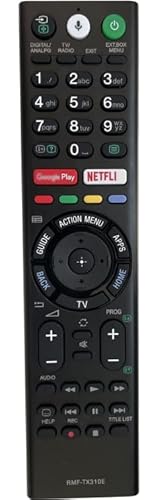 Reemplazado para Mando a Distancia Sony RMF-TX310E Aplicable a para Mando Universal TV Sony bravia Original TV KD-43XE8088 KD-43XE8077 KD-43XE8005 KD-43XE8004 KD-43XF8096 KD-43XF7596
