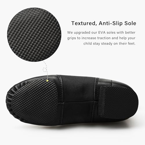 Stelle Jazz Shoes for Girls and Boys PU Leather Slip-On Jazz Dance Shoes (Toddler/Little Kid/Big Kid)4