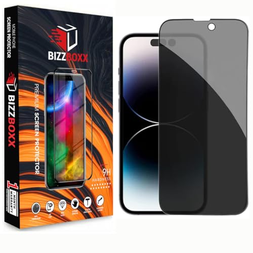 Image of Premium Privacy Screen Protector | Compatible With Apple iPhone 15 | iPhone 15 Pro | Anti Spy | Full Screen Coverage-Edge to Edge | 9H Hardness | With Easy Installation Kit (Pack of 1)