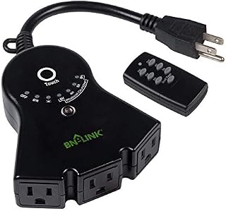 BN-LINK Outdoor 24-Hour Water Resistant Photoelectric Countdown Timer Photocell Light Sensor